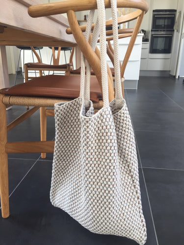 VAREPRØVE - STRIKKET NET - MULTI - 37X37 CM