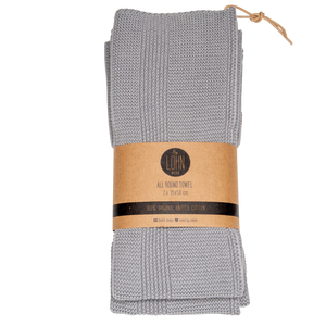 GIFT SET - 1X TOWEL + 2X CLOTHS - GRIFFIN GRAY