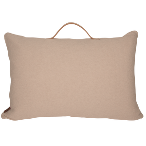 VAREPRØVE - STRIKKET PUDEBETRÆK  40x60CM - KHAKI
