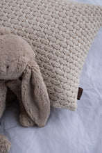 KNITTED CUSHION - SQUARE - BEIGE - 60x40 cm