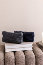 NEW IN - KNITTED CLUTCH - MULTICOLOR - 22X11X5 CM (BEIGE/BRAUN/BLUE)