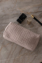 NYHED - STRIKKET CLUTCH - HUSTED VIOLET - 22X11X5CM