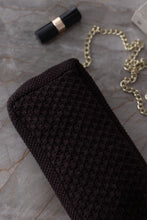 LIMITED EDITION - KNIT CLUTCH - CROSS-BODY CHAIN ​​- 22x11x5CM - EARTH BROWNN