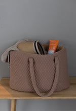 NYHED - QUILTET MAXI TASKE - 30X60X20CM - BROWN SUGAR