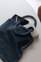 STRIKKET SHOPPING BAG - DARK GREY - 37X37 CM