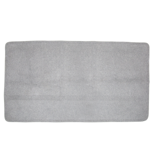 KNITTED MAT 150X80CM - GRAY MELANGE
